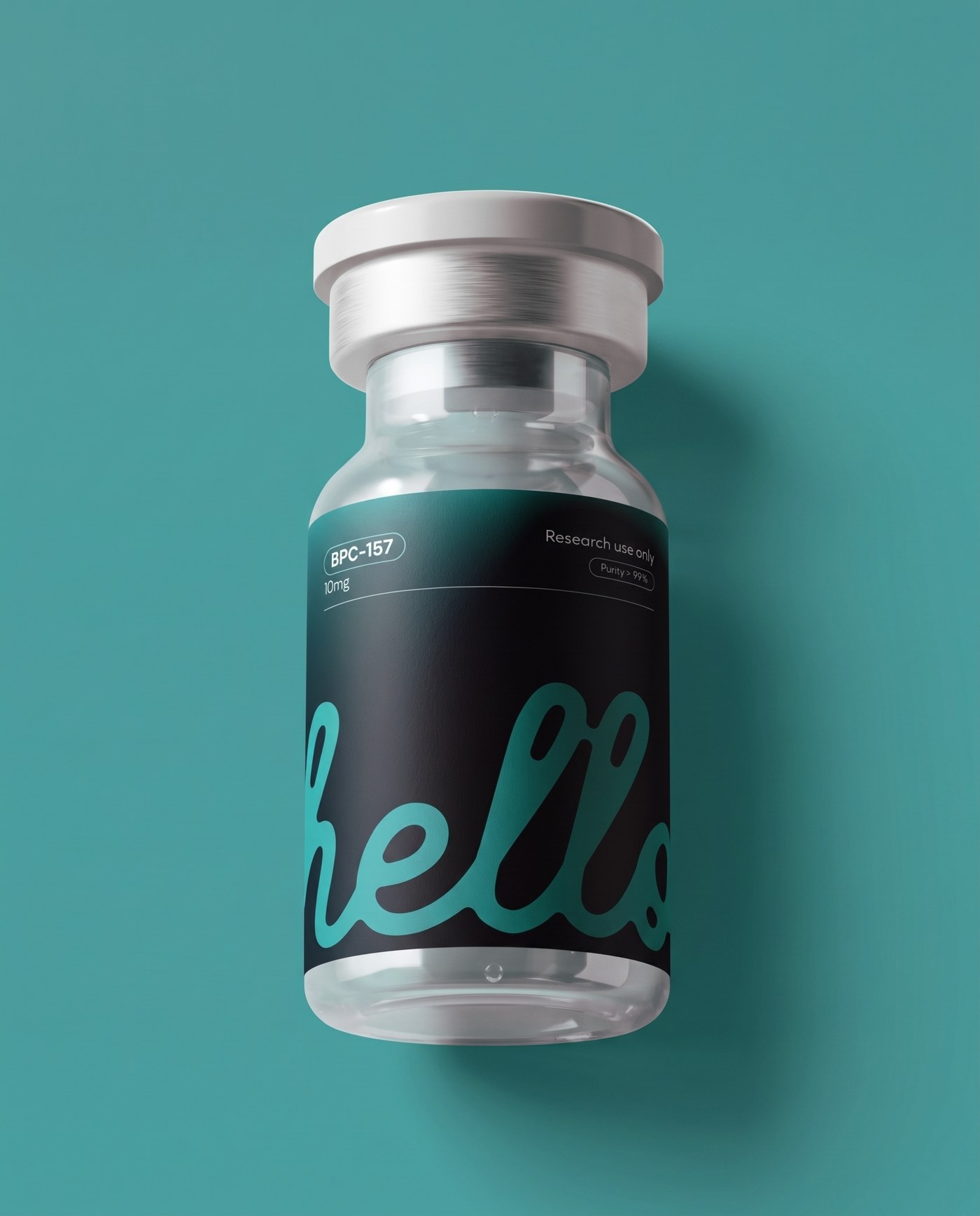 Pre-mixed research peptide vial
